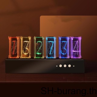 Nixie นาฬิกาดิจิทัล RGB LED หรี่แสงได้ สําหรับตกแต่งภายในโต๊ะ ปีใหม่