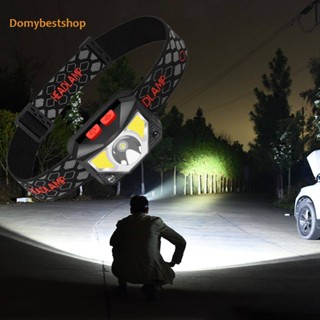 [Domybestshop.th] Au XPG+COB ไฟหน้า LED เหนี่ยวนําคลื่น 1000mAh กันน้ํา สําหรับกลางแจ้ง