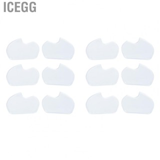 Icegg High Heel Forefoot Pads Gel Metatarsal Reduce  Silicone Instant Relief 6 Pairs Pressure Reduction Clear for Big Shoes