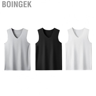 Boingek Men Tank Top  V Neck Quick Dry Workout Seamless for Gym