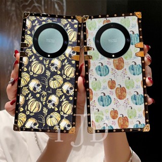 Yjd เคสโทรศัพท์มือถือ ขอบตรง กันกระแทก ลายฟักทอง สําหรับ Honor X9a X9 X8