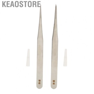 Keaostore 2 Pcs Tweezers Accurate  Rust Tool For  Fitting NEW