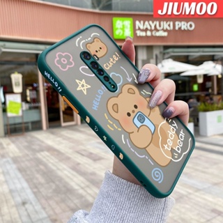 เคสโทรศัพท์มือถือแบบแข็ง ใส กันกระแทก ลายการ์ตูนหมีเท็ดดี้ สําหรับ OPPO Reno 2 Reno 2F Reno 2Z Reno2 F Reno2 Z