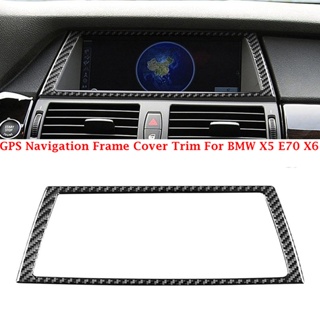 【Hot Style】กรอบ GPS นําทางภายในรถยนต์ สําหรับ BMW X5 E70 2008-2013 /X6 E71 2009-2014 1 ชิ้น