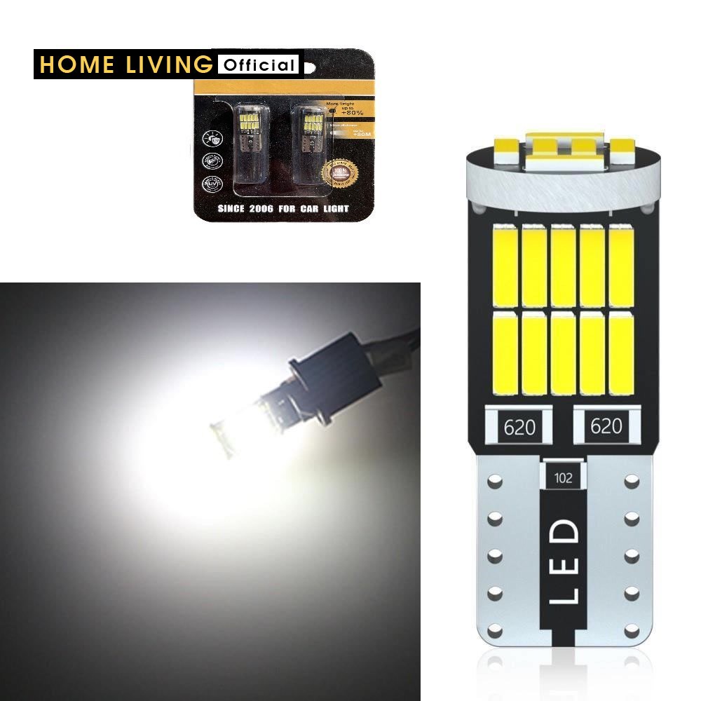 ไฟ LED Mini T10 คุณภาพสูงสําหรับรถยนต์และรถจักรยานยนต์รองรับถอดรหัส Canbus (หลอดไฟ LED 26 ดวง))