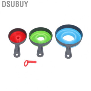 Dsubuy Funnel  Collapsible Foldable 3 Sizes for Kitchen Restaurant