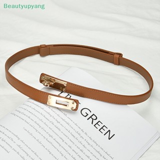 [Beautyupyang] เข็มขัดหนังลําลอง หัวเข็มขัดโลหะ แฟชั่นสําหรับผู้หญิง