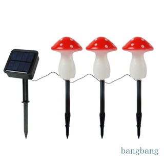 Bangb โคมไฟ LED รูปเห็ด พลังงานแสงอาทิตย์ สําหรับตกแต่งสวน