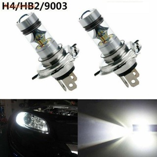 [มงคล] หลอดไฟหน้ารถจักรยานยนต์ H4 100W 20LED Hi/Lo Beam HID 6000K สีขาว พลังงานสูง