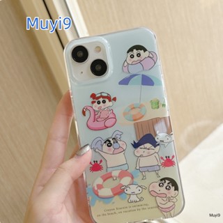 เคสโทรศัพท์มือถือ แบบนิ่ม ลายการ์ตูนชินจัง กันกระแทก สําหรับ Iphone 14ProMax 13ProMax I12 Pro MAX i11 14 13Pro