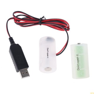 Moon LR14 C สายเคเบิลพาวเวอร์ซัพพลายแบตเตอรี่ USB 1 5V C สําหรับวิทยุไฟฟ้า นาฬิกา LED