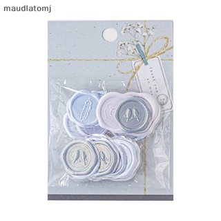 Maud สติกเกอร์ตราประทับขี้ผึ้ง สีแคนดี้ สไตล์วินเทจ สําหรับตกแต่งสมุดภาพ ซองจดหมาย งานแต่งงาน DIY 18 ชิ้น ต่อถุง