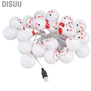 Disuu Christmas Fairy String Lights  Snowman  Xmas Tree Decor MF