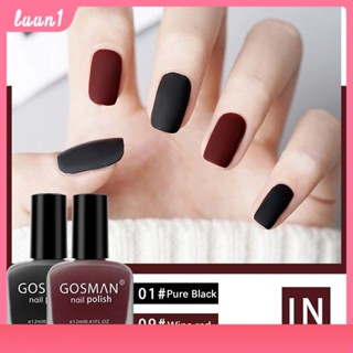 Gosman Matte Nail Polish 12ml ยาทาเล็บเคลือบด้านฤดูร้อนแบบไม่ลอกไม่ลอก