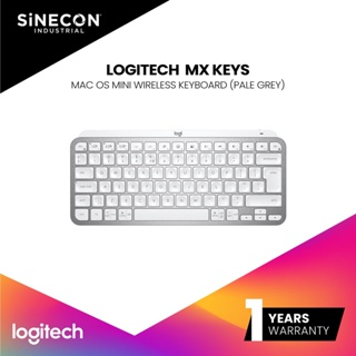 Logitech คีย์บอร์ดไร้สาย สำหรับ Mac MX Keys Mini Keyboard For Mac-Pale Grey