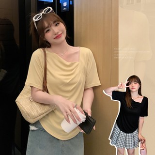 XL-5XL เสื้อยืด พลัสไซซ์ สไตล์เกาหลี แฟชั่นสําหรับผู้หญิง 23PS626