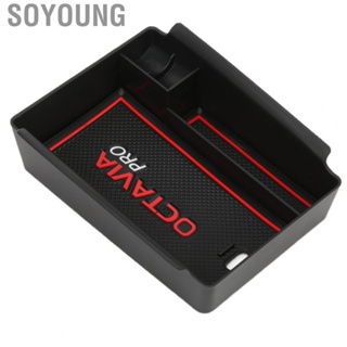 Soyoung Armrest Storage Case  Central Box Scratch Resistant Easy To Install Replacement for Octavia PRO 2021 Vehicle