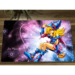 Yu-gi-oh! แผ่นรองเมาส์เล่นเกม Playmat Dark Magician Girl Custom CCG TCG สําหรับเล่นเกม