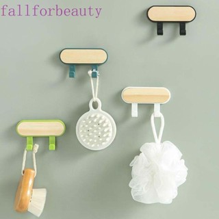 FALLFORBEAUTY ตะขอไม้ติดผนัง สําหรับแขวนผ้าขนหนู กุญแจ