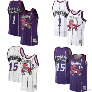 เสื้อกีฬาแขนกุด ลายทีม NBA Jersey Toronto Raptors Carter McGrady สไตล์คลาสสิก พลัสไซซ์