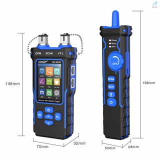 Umt NOYAFA เครื่องทดสอบสายเคเบิลเครือข่ายดิจิทัล LCD ชาร์จได้ อเนกประสงค์ พร้อม OPM VFL CONT SCAN Illuminate Fu