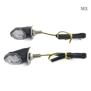 Nex ไฟเลี้ยว ไฟกระพริบ LED สําหรับรถมอเตอร์ไซด์ 2 ชิ้น