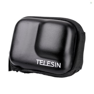 (adspth)TELESIN กระเป๋าเคส กันน้ํา IP54 แบบเปลี่ยน สําหรับกล้องแอคชั่น 9 10 สีดํา