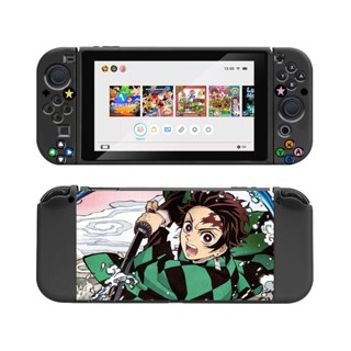 เคสมือถือ แบบนิ่ม ลายการ์ตูนญี่ปุ่น Demon Slayer Nintendo Switch กันตก สําหรับ Nintendo Oled