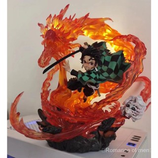 โมเดลฟิกเกอร์ Demon Slayer GK Fire Dragon เรืองแสง 4B0N