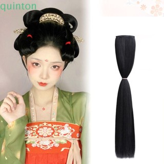 QUINTON Hanfu วิกผมคอสเพลย์ สไตล์จีนโบราณ โบราณ เครื่องประดับผม สําหรับผู้หญิง DIY