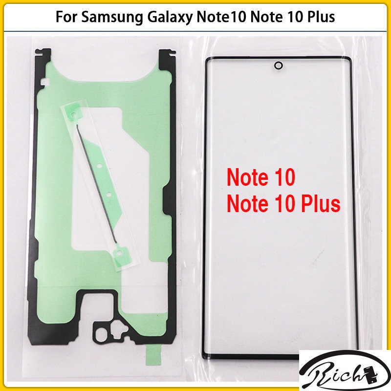 แผงกระจกหน้าจอสัมผัส LCD แบบเปลี่ยน สําหรับ Samsung Galaxy Note 10 N970F Note 10 Plus N975F