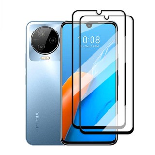 ฟิล์มกระจกนิรภัย สีดํา สําหรับ Tecno Camon 20 19 16 15 12 Pro 18i 17 16s i4 Tecno Camon 20 18 16 15 Premier 15 12 Air Phantom 9 2 ชิ้น