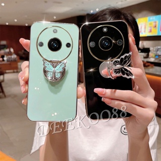 เคสโทรศัพท์มือถือ ลายผีเสื้อน่ารัก พร้อมแหวนขาตั้ง สําหรับ Realme 11 Pro+ Plus 5G C53 NFC GT NEO5 SE 4G Realme11 11Pro 2023 Realme11Pro+