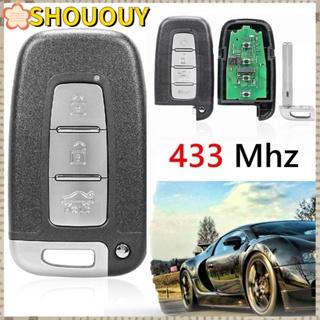 SHOUOUY รีโมตกุญแจรถยนต์ 3/4 ปุ่ม 433Mhz พร้อมชิป ID46 สําหรับ KIA