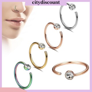 &lt;citydiscount&gt; ห่วงจมูก หลายสี ไม่เจาะ เป็นมิตรกับผิวหนัง สําหรับปาร์ตี้