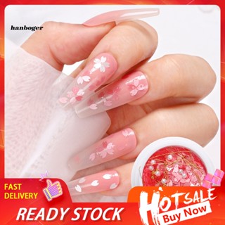 Han กลีบดอกไม้ เลื่อม แวววาว บางมาก สีสดใส สําหรับตกแต่งเล็บ ร้านเสริมสวย 1 กล่อง