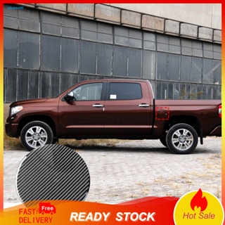 Setn สติกเกอร์คาร์บอนไฟเบอร์ ติดตั้งง่าย สีดํา สําหรับ Toyota Tundra 2014-2018