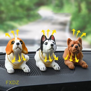 Fxdz ตุ๊กตาสุนัขหัวสั่น สําหรับตกแต่งภายในรถยนต์ ออฟฟิศ