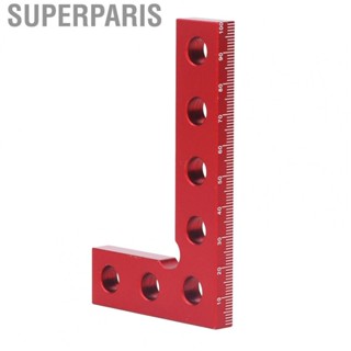 Superparis Square Center Finder Tool  90 Degree Quick Measuring Aluminum Alloy Useful Easy To Read for Woodworking