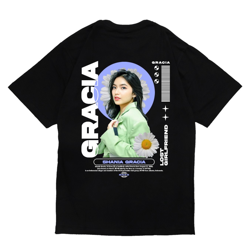 พร้อมส่ง เสื้อยืด พิมพ์ลาย Gracia JKT48 NEW ERA Shania Gracia - TSHIRT MEMBER JKT48 NEW ERA