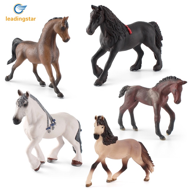 Leadingstar โมเดลม้าจําลอง เสมือนจริง Andalusia Mare Arabian Mare ของเล่นสะสม สําหรับเด็ก