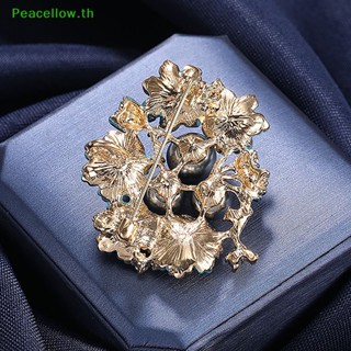 Peacellow เข็มกลัด ประดับไข่มุก พลอยเทียม ขนาดใหญ่ สีฟ้า สําหรับผู้หญิง งานแต่งงาน งานเลี้ยง 1 ชิ้น