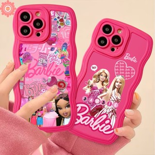 เคสโทรศัพท์มือถือ ลายการ์ตูนบาร์บี้ เจ้าหญิงน่ารัก สีแดงกุหลาบ สําหรับ Redmi A1 9A 10C 9 A1+ 10 9C 12C A2 + 10A 9T Note 11 8 9s 10s 11s 9 10 Pro POCO M3 X3 NFC Pro Mi 11T Pro ขอบนิ่ม