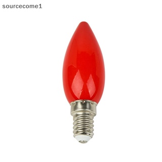 ใหม่ หลอดไฟ led E12 E14 สีแดง สําหรับตกแต่งบูชาพระพุทธรูป 1 ชิ้น [sourcecome1]