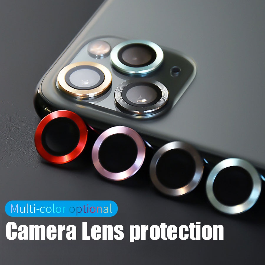 ตัวป้องกันเลนส์กล้อง กระจกนิรภัย พร้อมกรอบแหวนโลหะ สําหรับ iPhone 14 Pro Plus Max ตัวป้องกันหน้าจอเลนส์