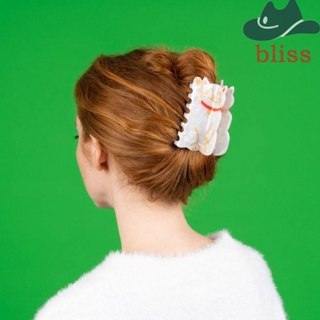 BLISS กิ๊บติดผม รูปแมวนําโชค ขนาดใหญ่ แบบสร้างสรรค์ หรูหรา เครื่องประดับ สําหรับผู้หญิง