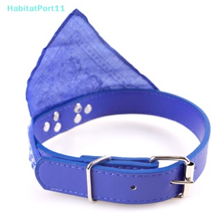 Habitatport ปลอกคอ ผ้าพันคอ ผ้าขนหนู ทรงสามเหลี่ยม พิมพ์ลายน่ารัก ปรับได้ สําหรับสัตว์เลี้ยง สุนัข แมว