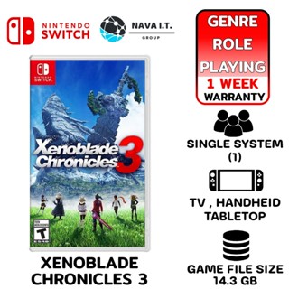 COINSคืน15%⚡FB9JMZV6⚡ NINTENDO XENOBLADE CHRONICLES 3 SWITC แผ่นเกมส์ JOY-CON ของแท้จากศูนย์