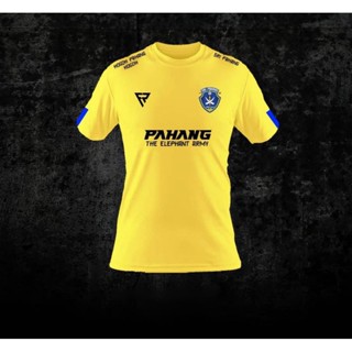 เสื้อกีฬาแขนสั้น ผ้าไมโครไฟเบอร์ ลาย Baju Bola supporters Pahang FC 2023 Pahang FC 2023