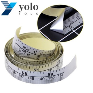 YOLO เทปวัด มีกาวในตัว สีเงิน สําหรับตัดกระดาษ 2023